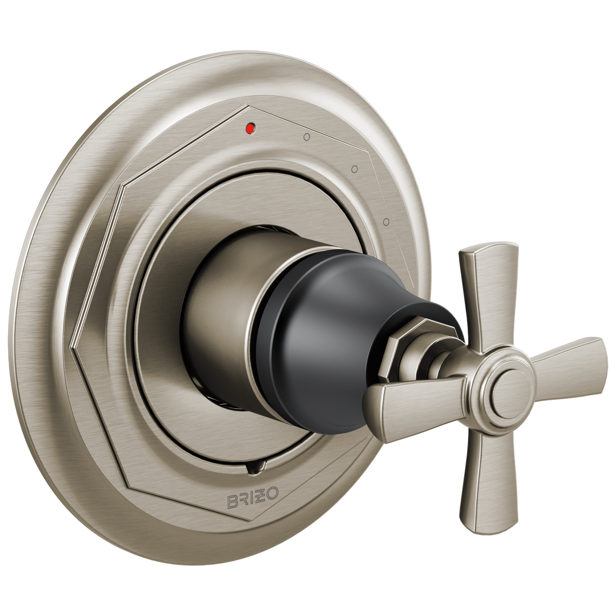 Rook Pressure Balance Valve Only Trim - Matte Black / Brilliance® Luxe Nickel®