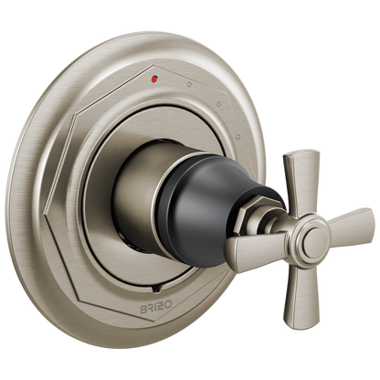 Rook Pressure Balance Valve Only Trim - Matte Black / Brilliance® Luxe Nickel®