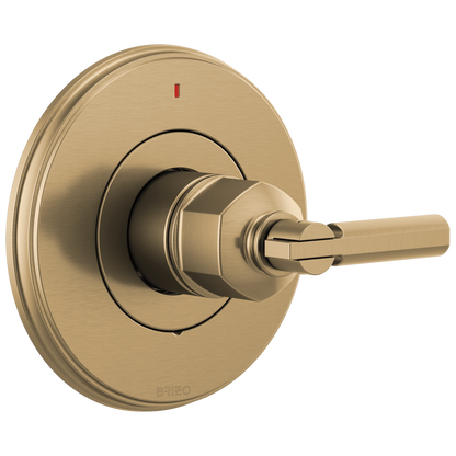 Brizo Invari Pressure Balance Valve Only Trim - Less Handle - Complete Kit - Brilliance® Luxe Gold®