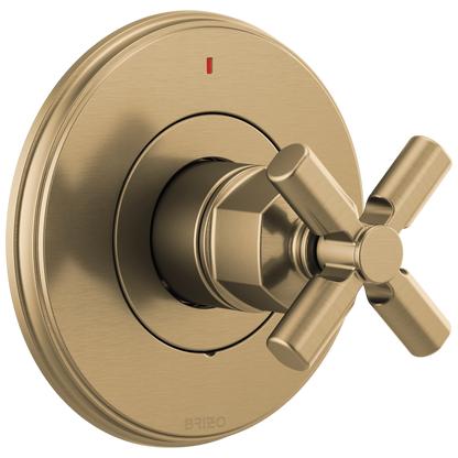 Brizo Invari Pressure Balance Valve Only Trim - Less Handle - Complete Kit - Brilliance® Luxe Gold®