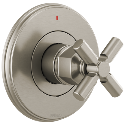 Brizo Invari Pressure Balance Valve Only Trim - Less Handle - Complete Kit - Brilliance® Luxe Nickel®