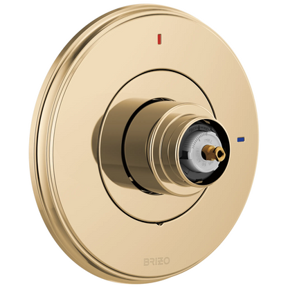 Invari Pressure Balance Valve Only Trim - Less Handle - Brilliance® Polished Gold