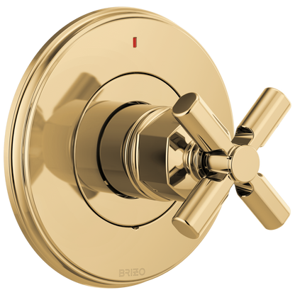 Brizo Invari Pressure Balance Valve Only Trim - Less Handle - Complete Kit - Brilliance® Polished Gold