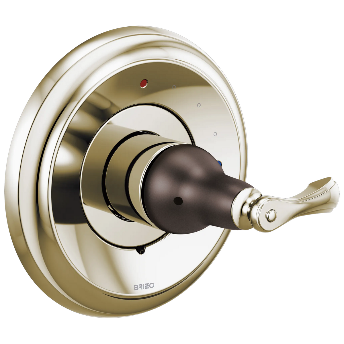 Charlotte Pressure Balance Valve Only Trim - Cocoa Bronze / Polished Nickel