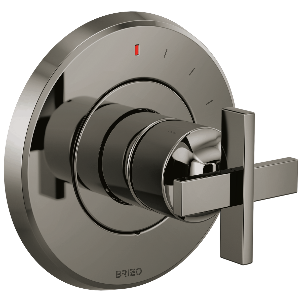 Brizo Levoir Pressure Balance Valve Only Trim - Less Handle - Complete Kit - Brilliance® Black Onyx