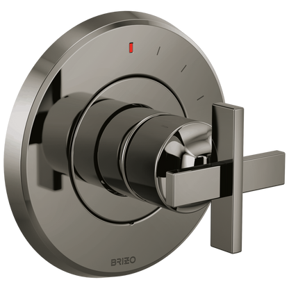 Brizo Levoir Pressure Balance Valve Only Trim - Less Handle - Complete Kit - Brilliance® Black Onyx