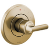 Brizo Levoir Pressure Balance Valve Only Trim - Less Handle - Complete Kit - Brilliance® Luxe Gold®