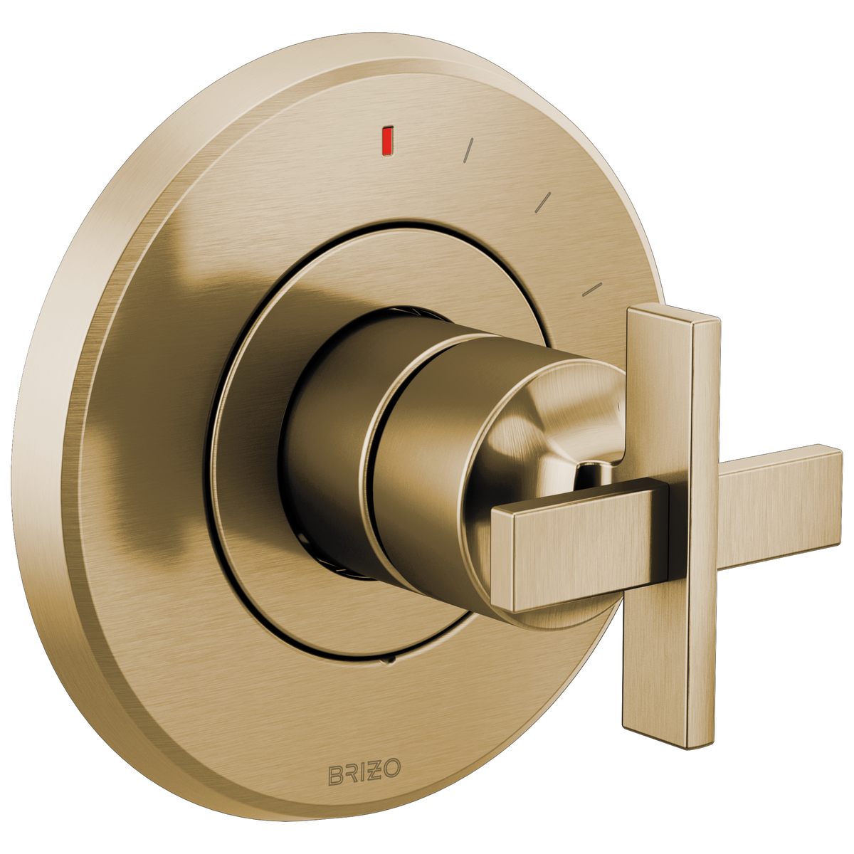 Brizo Levoir Pressure Balance Valve Only Trim - Less Handle - Complete Kit - Brilliance® Luxe Gold®