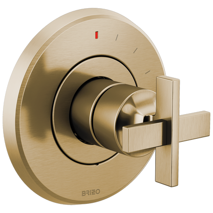 Brizo Levoir Pressure Balance Valve Only Trim - Less Handle - Complete Kit - Brilliance® Luxe Gold®