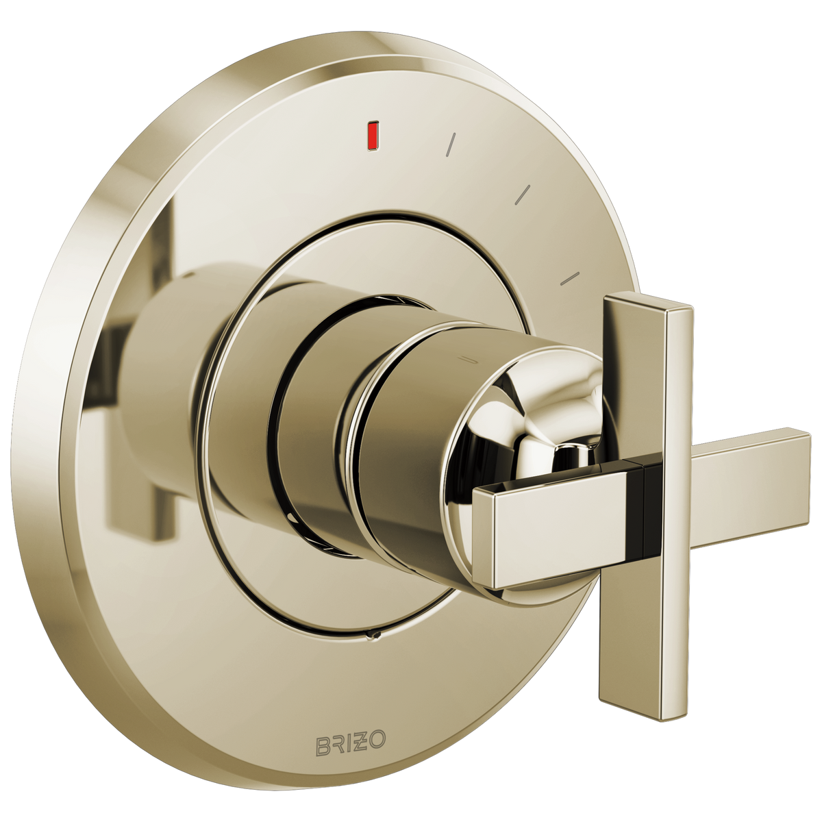 Brizo Levoir Pressure Balance Valve Only Trim - Less Handle - Complete Kit - Brilliance® Polished Nickel