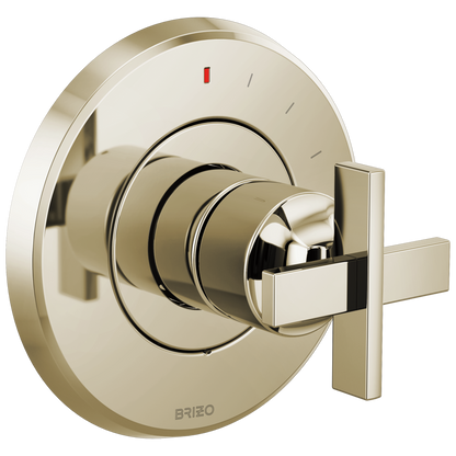 Brizo Levoir Pressure Balance Valve Only Trim - Less Handle - Complete Kit - Brilliance® Polished Nickel