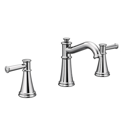 Moen Belfield Chrome Two-Handle High Arc Bathroom Faucet