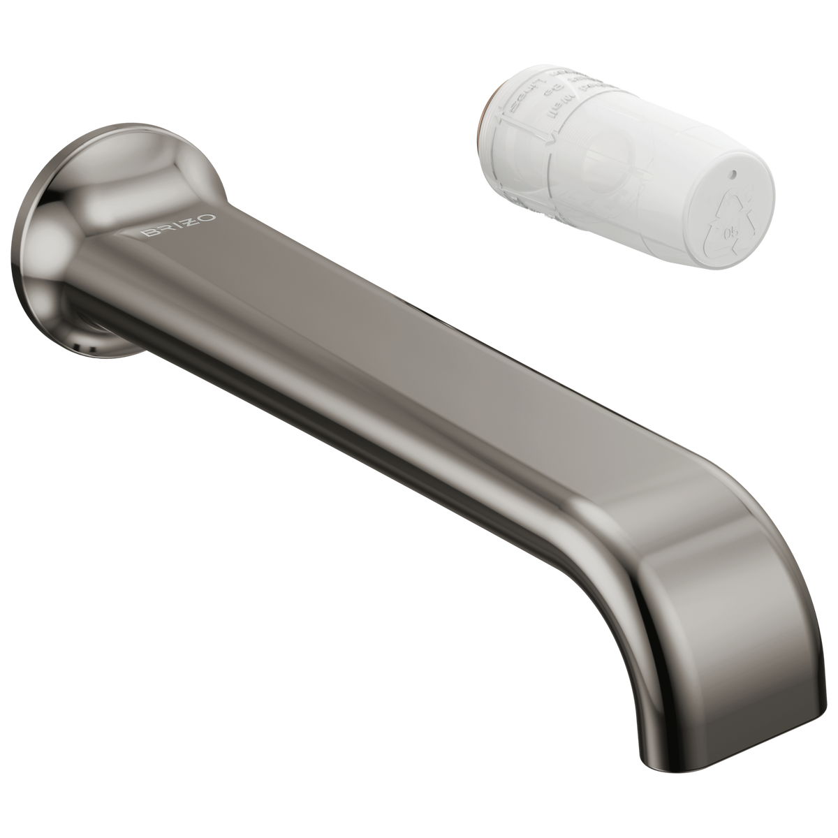 Allaria Two-Hole, Single-Handle Wall Mount Lavatory Faucet - Less Handle 1.2 GPM - Brilliance® Black Onyx