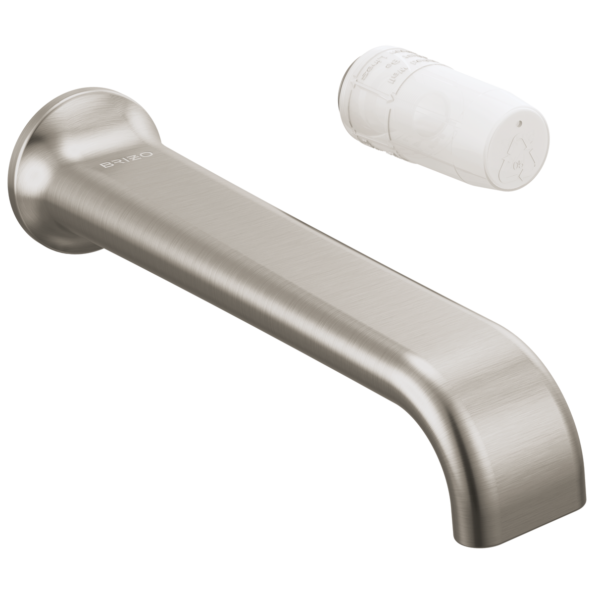 Allaria Two-Hole, Single-Handle Wall Mount Lavatory Faucet - Less Handle 1.2 GPM - Brilliance® Luxe Nickel®