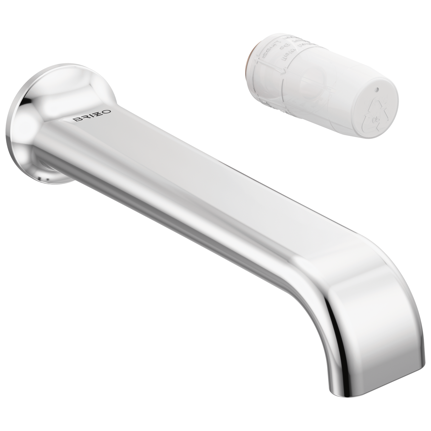 Allaria Two-Hole, Single-Handle Wall Mount Lavatory Faucet - Less Handle 1.2 GPM - Polished Chrome