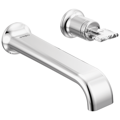 Brizo Allaria Two-Hole, Single-Handle Wall Mount Lavatory Faucet - Less Handle 1.2 GPM - Complete Kit - Polished Chrome