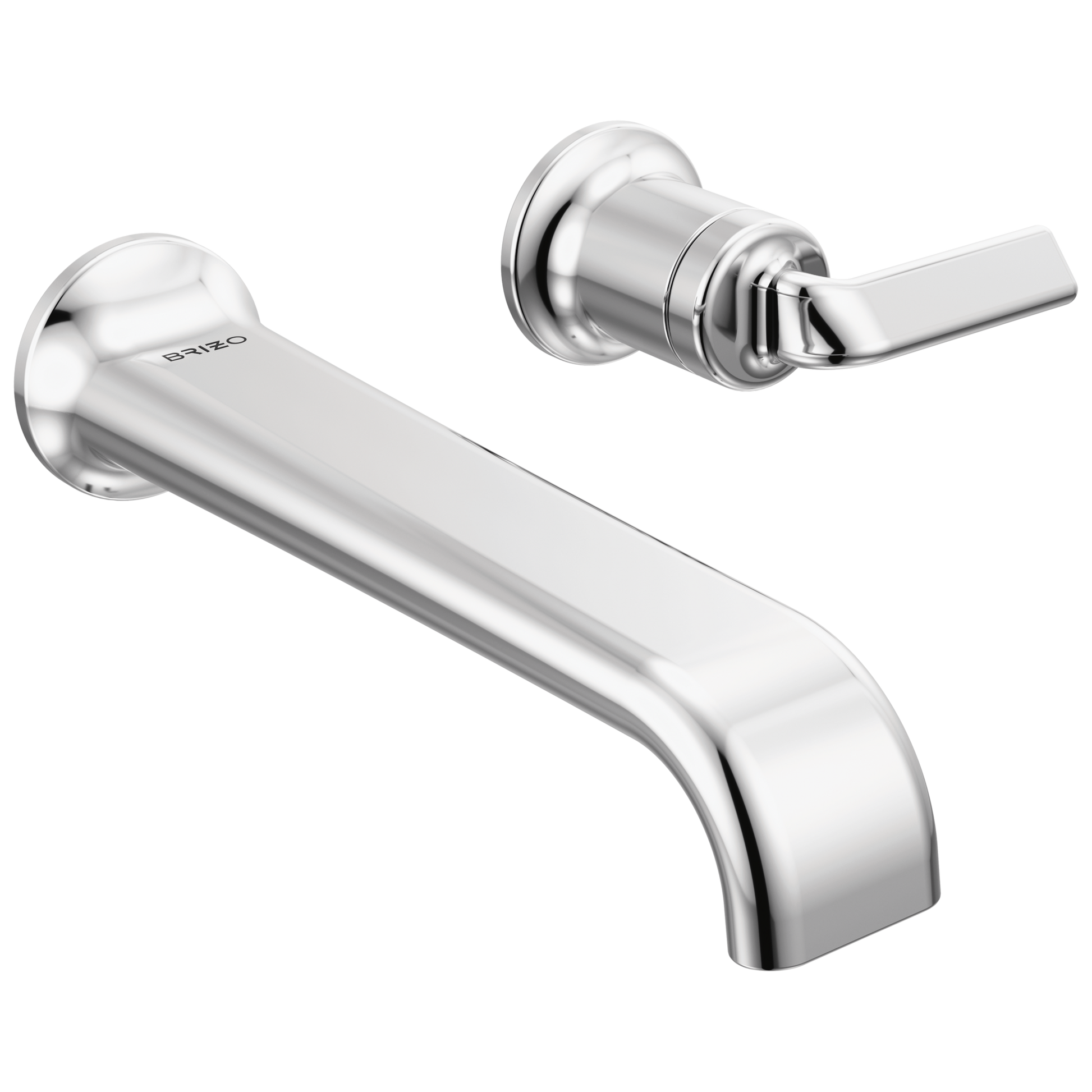 Brizo Allaria Two-Hole, Single-Handle Wall Mount Lavatory Faucet - Less Handle 1.2 GPM - Complete Kit - Polished Chrome