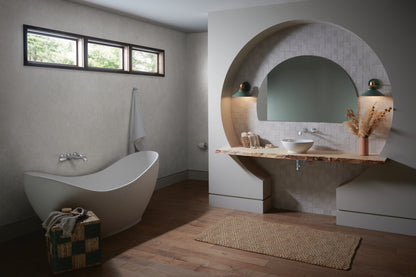 Allaria Two-Handle Wall Mount Tub Filler - Less Handles lifestyle