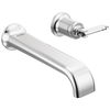 Brizo Allaria Two-Hole, Single-Handle Wall Mount Lavatory Faucet - Less Handle 1.2 GPM - Complete Kit - Polished Chrome