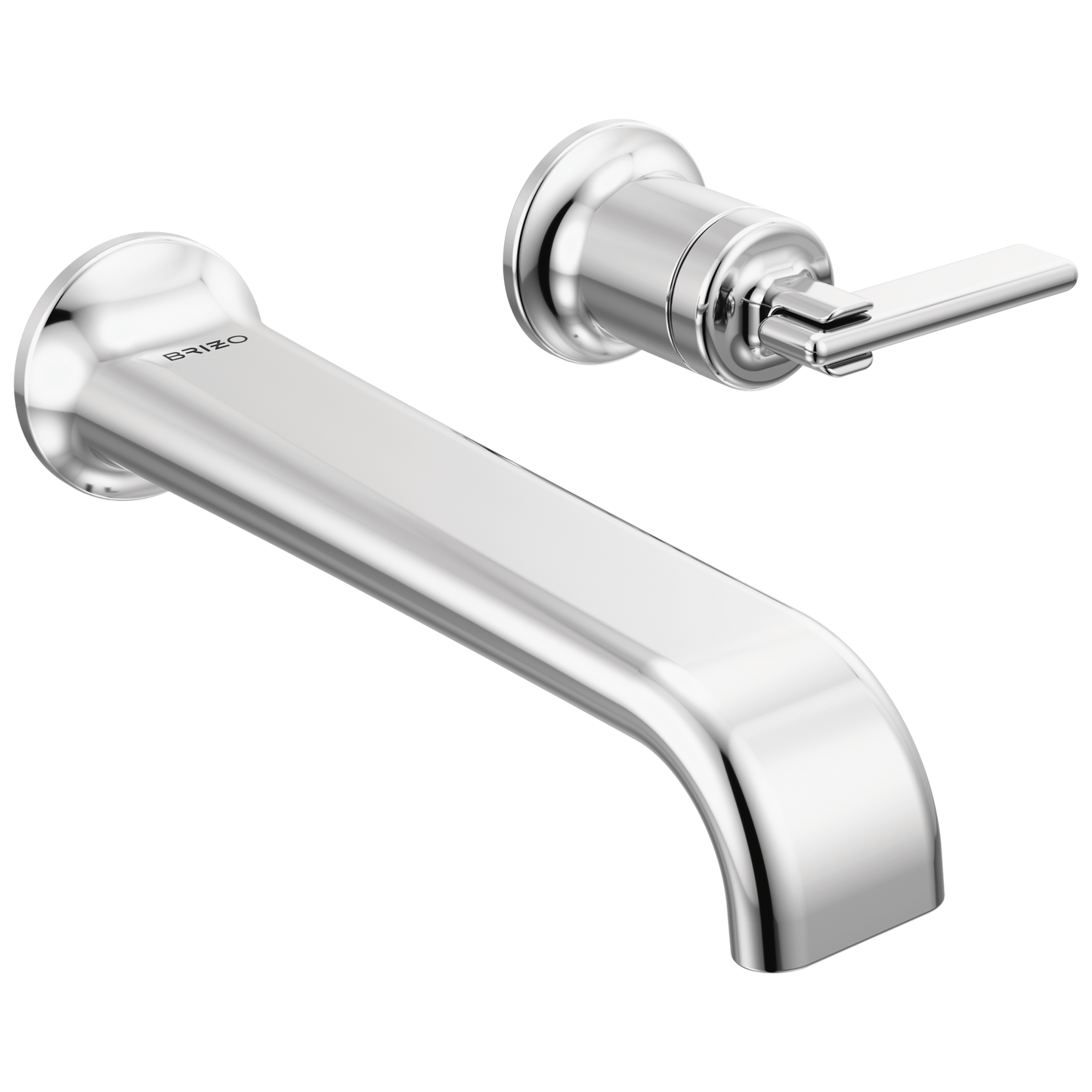Brizo Allaria Two-Hole, Single-Handle Wall Mount Lavatory Faucet - Less Handle 1.2 GPM - Complete Kit - Polished Chrome