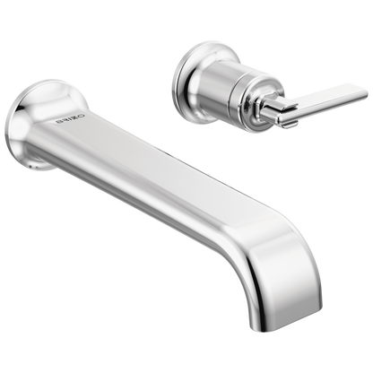 Brizo Allaria Two-Hole, Single-Handle Wall Mount Lavatory Faucet - Less Handle 1.2 GPM - Complete Kit - Polished Chrome