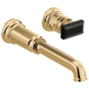 Brizo Invari Two-Hole, Single-Handle Wall Mount Lavatory Faucet - Less Handle 1.5 GPM - Complete Kit - Brilliance® Luxe Gold®