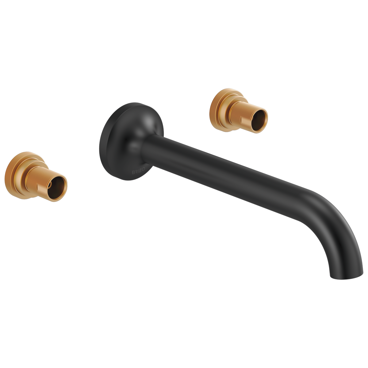 Jason Wu for Brizo Two-Handle Wall Mount Lavatory Faucet - Less Handles - Matte Black