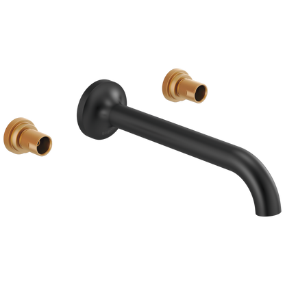 Jason Wu for Brizo Two-Handle Wall Mount Lavatory Faucet - Less Handles - Matte Black