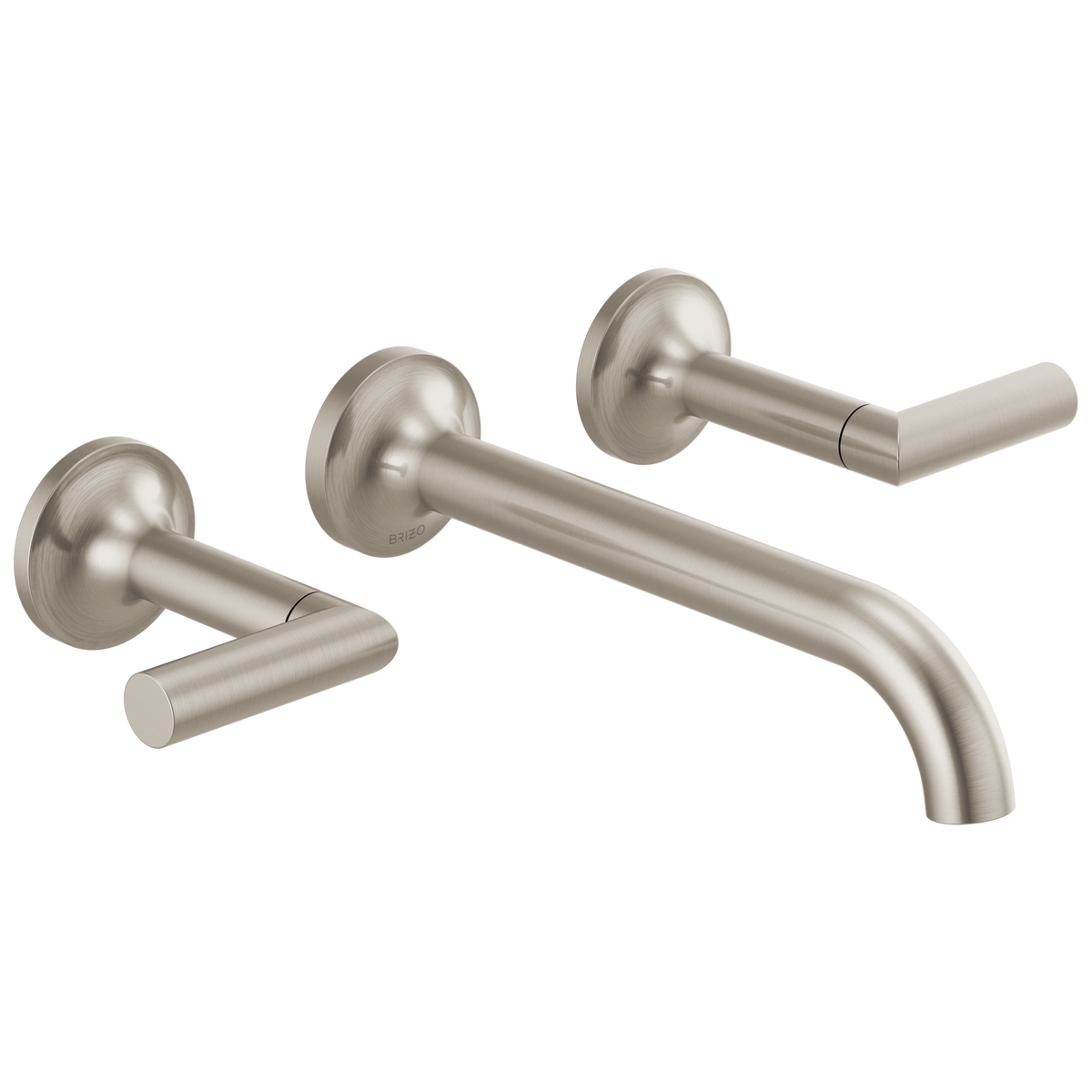 Brizo Odin Two-Handle Wall Mount Lavatory Faucet - Less Handles 1.2 GPM - Complete Kit - Brilliance® Brushed Nickel