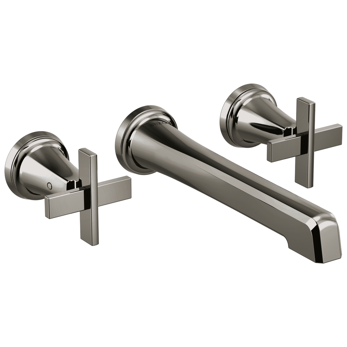 Brizo Levoir Two-Handle Wall Mount Lavatory Faucet - Less Handles 1.5 GPM - Complete Kit - Brilliance® Luxe Steel®