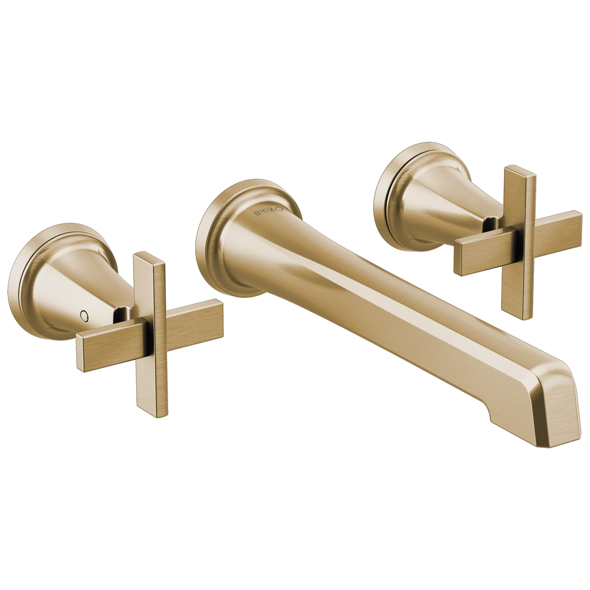 Brizo Levoir Two-Handle Wall Mount Lavatory Faucet - Less Handles 1.5 GPM - Complete Kit - Brilliance® Luxe Steel®