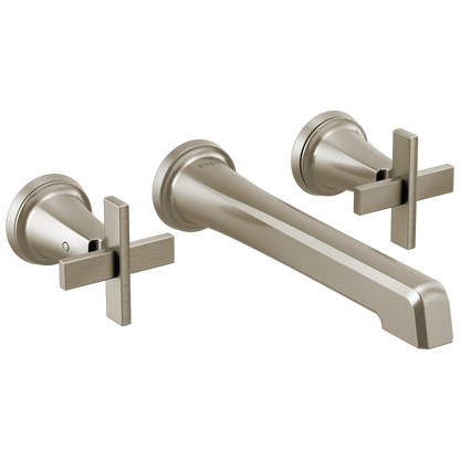 Brizo Levoir Two-Handle Wall Mount Lavatory Faucet - Less Handles 1.5 GPM - Complete Kit - Brilliance® Luxe Steel®