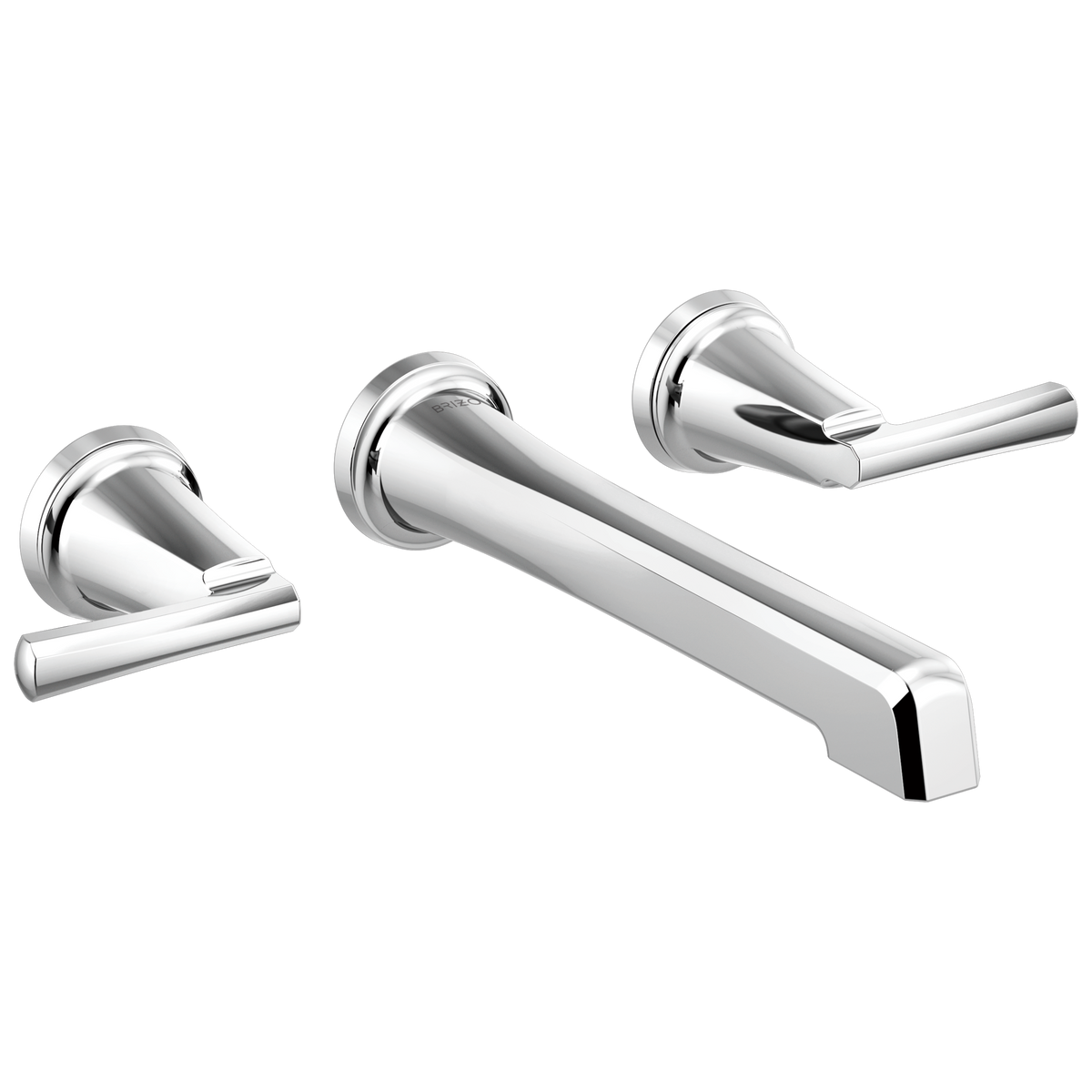 Brizo Levoir Two-Handle Wall Mount Lavatory Faucet - Less Handles 1.5 GPM - Complete Kit - Brilliance® Luxe Steel®