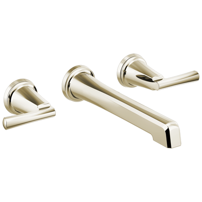 Brizo Levoir Two-Handle Wall Mount Lavatory Faucet - Less Handles 1.2 GPM - Complete Kit - Brilliance® Polished Nickel