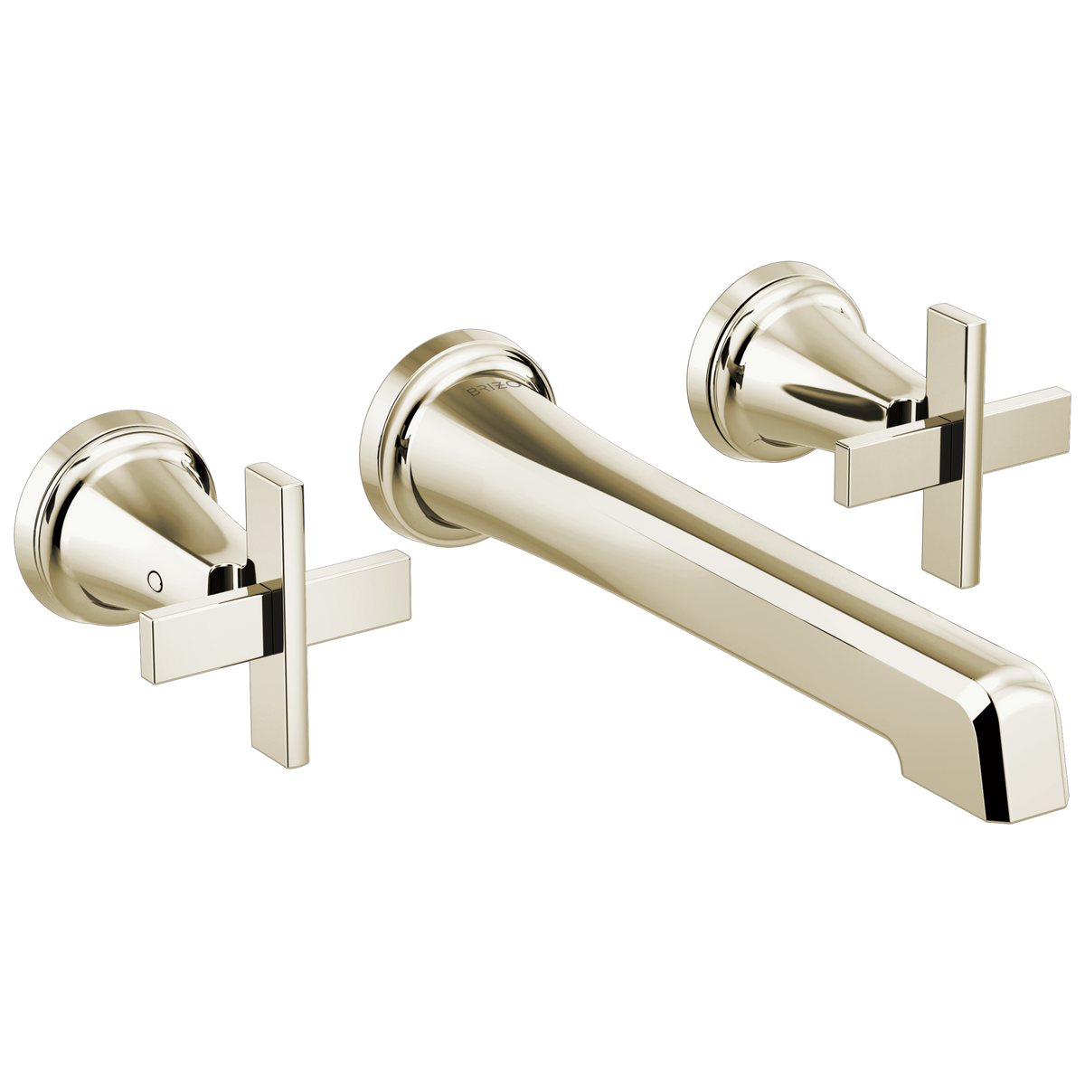 Brizo Levoir Two-Handle Wall Mount Lavatory Faucet - Less Handles 1.5 GPM - Complete Kit - Brilliance® Luxe Steel®