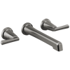 Brizo Levoir Two-Handle Wall Mount Lavatory Faucet - Less Handles 1.2 GPM - Complete Kit - Brilliance® Luxe Steel®