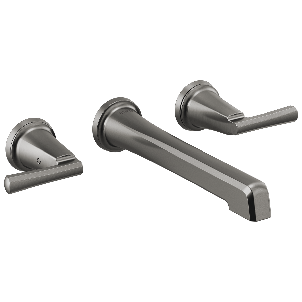 Brizo Levoir Two-Handle Wall Mount Lavatory Faucet - Less Handles 1.2 GPM - Complete Kit - Brilliance® Luxe Steel®