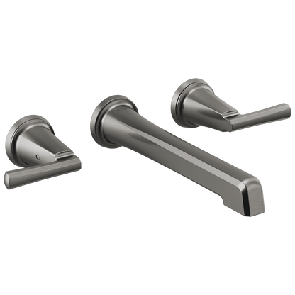Brizo Levoir Two-Handle Wall Mount Lavatory Faucet - Less Handles 1.2 GPM - Complete Kit - Brilliance® Luxe Steel®
