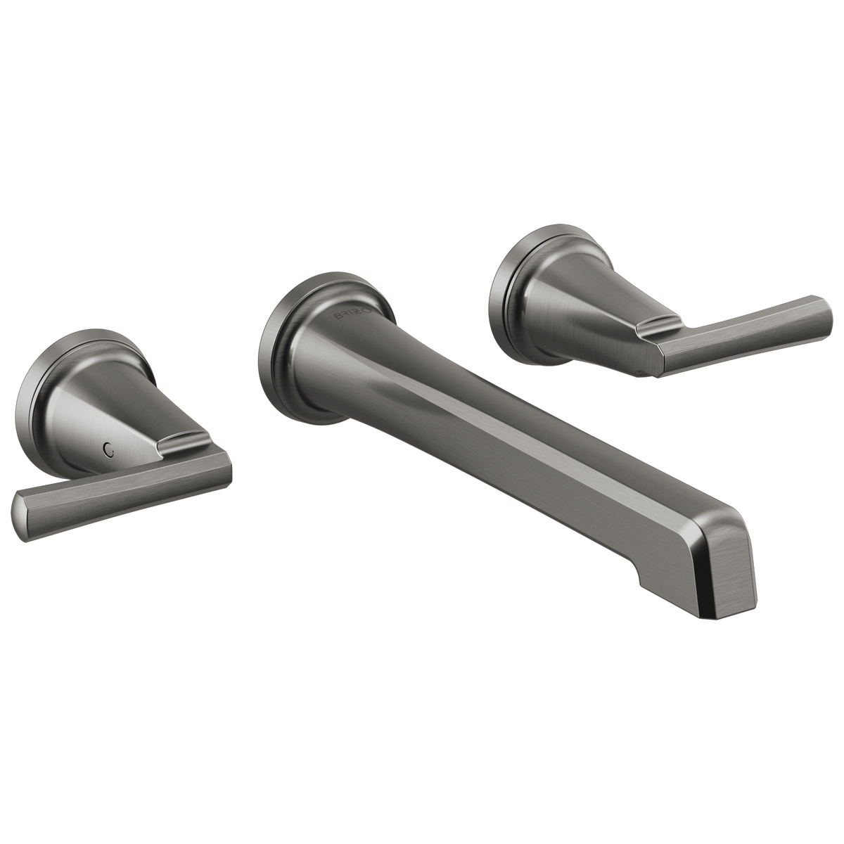 Brizo Levoir Two-Handle Wall Mount Lavatory Faucet - Less Handles 1.5 GPM - Complete Kit - Brilliance® Luxe Steel®