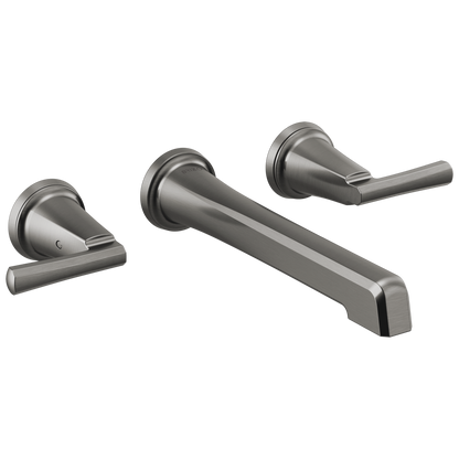 Brizo Levoir Two-Handle Wall Mount Lavatory Faucet - Less Handles 1.5 GPM - Complete Kit - Brilliance® Luxe Steel®