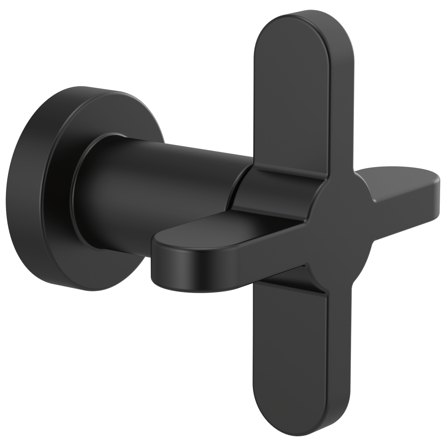 Odin Sensori Volume Control Trim with Cross Handle - Matte Black