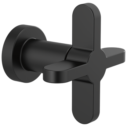 Odin Sensori Volume Control Trim with Cross Handle - Matte Black