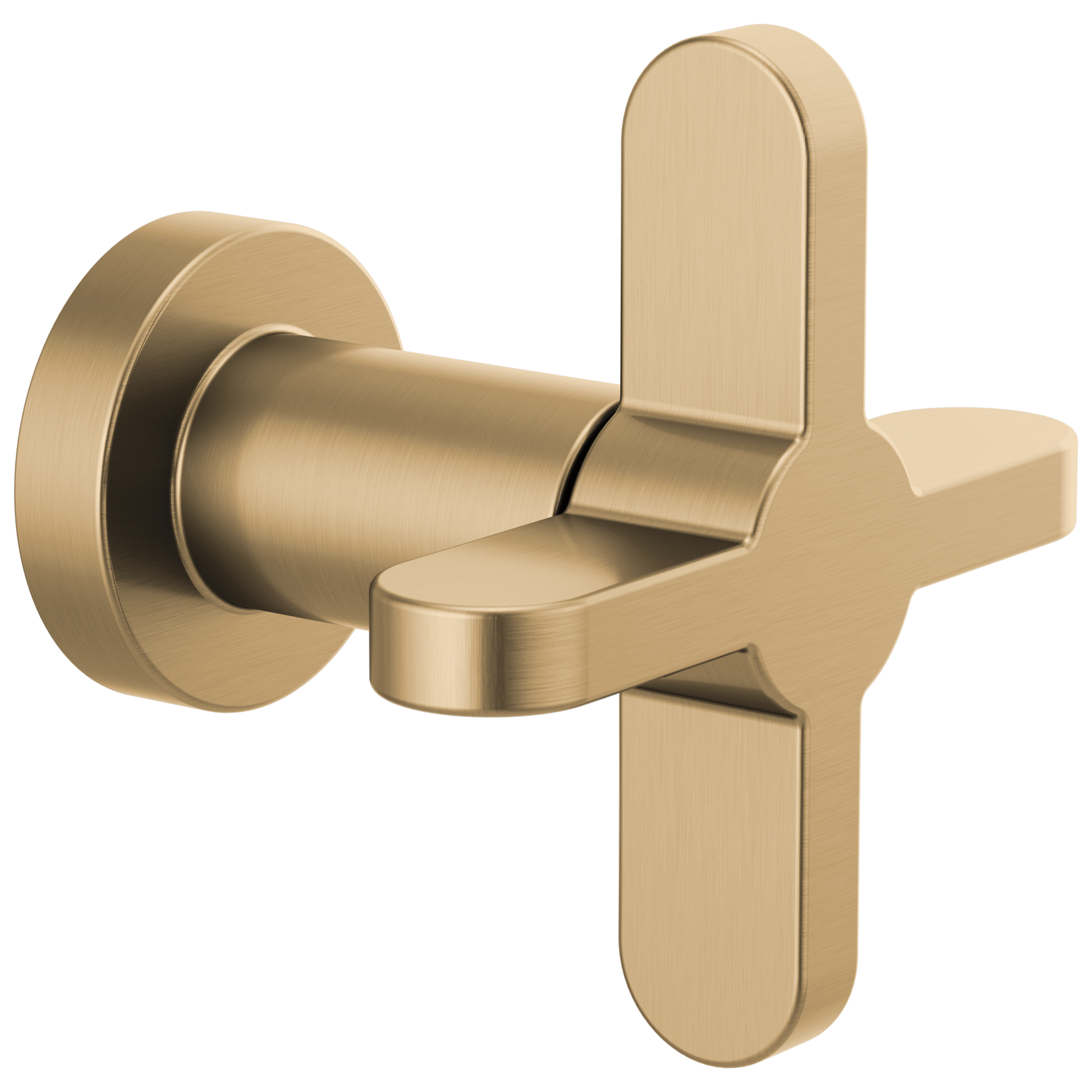 Odin Sensori Volume Control Trim with Cross Handle - Brilliance® Luxe Gold®