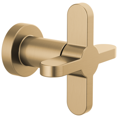 Odin Sensori Volume Control Trim with Cross Handle - Brilliance® Luxe Gold®