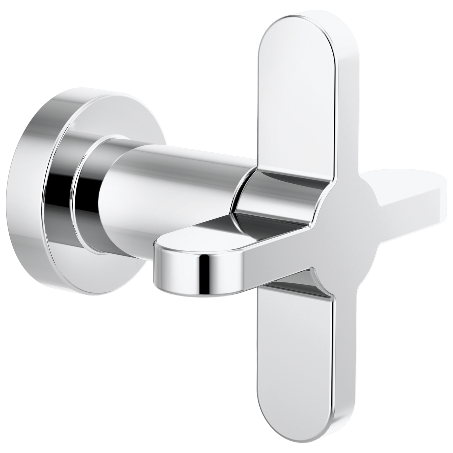 Odin Sensori Volume Control Trim with Cross Handle - Polished Chrome