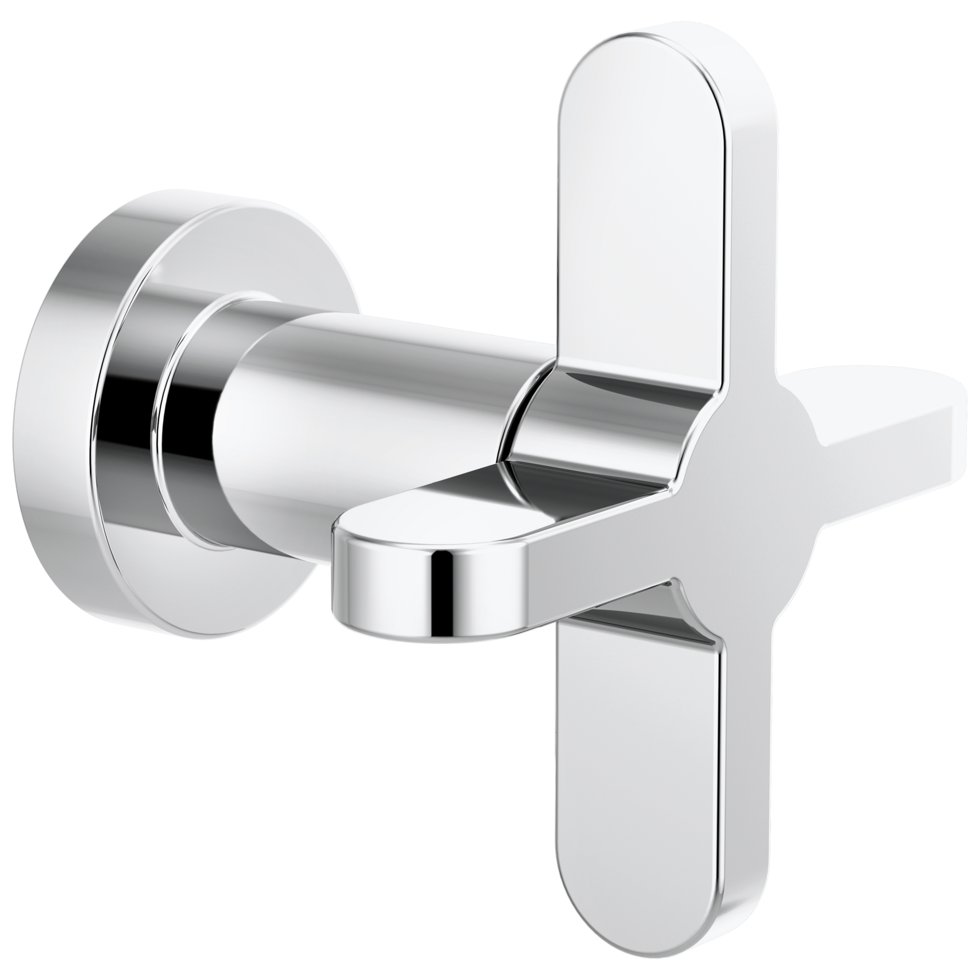 Odin Sensori Volume Control Trim with Cross Handle - Polished Chrome