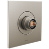 Frank Lloyd Wright Bath Collection by Brizo Sensori Thermostatic Valve Trim - Less Handle - Brilliance® Luxe Nickel®