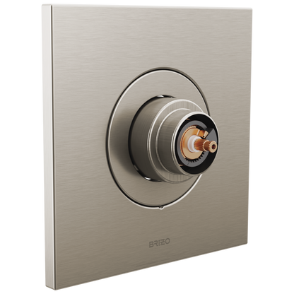Frank Lloyd Wright Bath Collection by Brizo Sensori Thermostatic Valve Trim - Less Handle - Brilliance® Luxe Nickel®