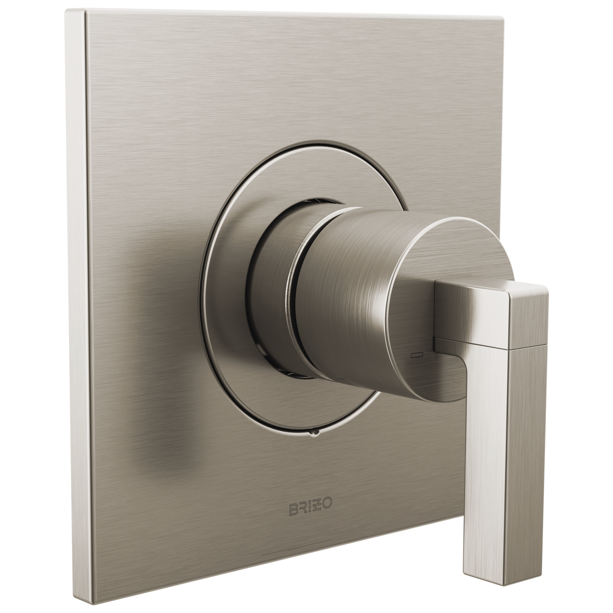 Brizo Frank Lloyd Wright Bath Collection by Brizo Sensori Thermostatic Valve Trim - Less Handle - Complete Kit - Brilliance® Luxe Nickel®