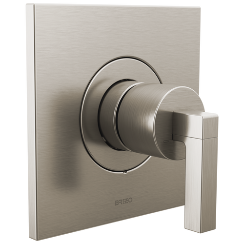 Brizo Frank Lloyd Wright Bath Collection by Brizo Sensori Thermostatic Valve Trim - Less Handle - Complete Kit - Brilliance® Luxe Nickel®
